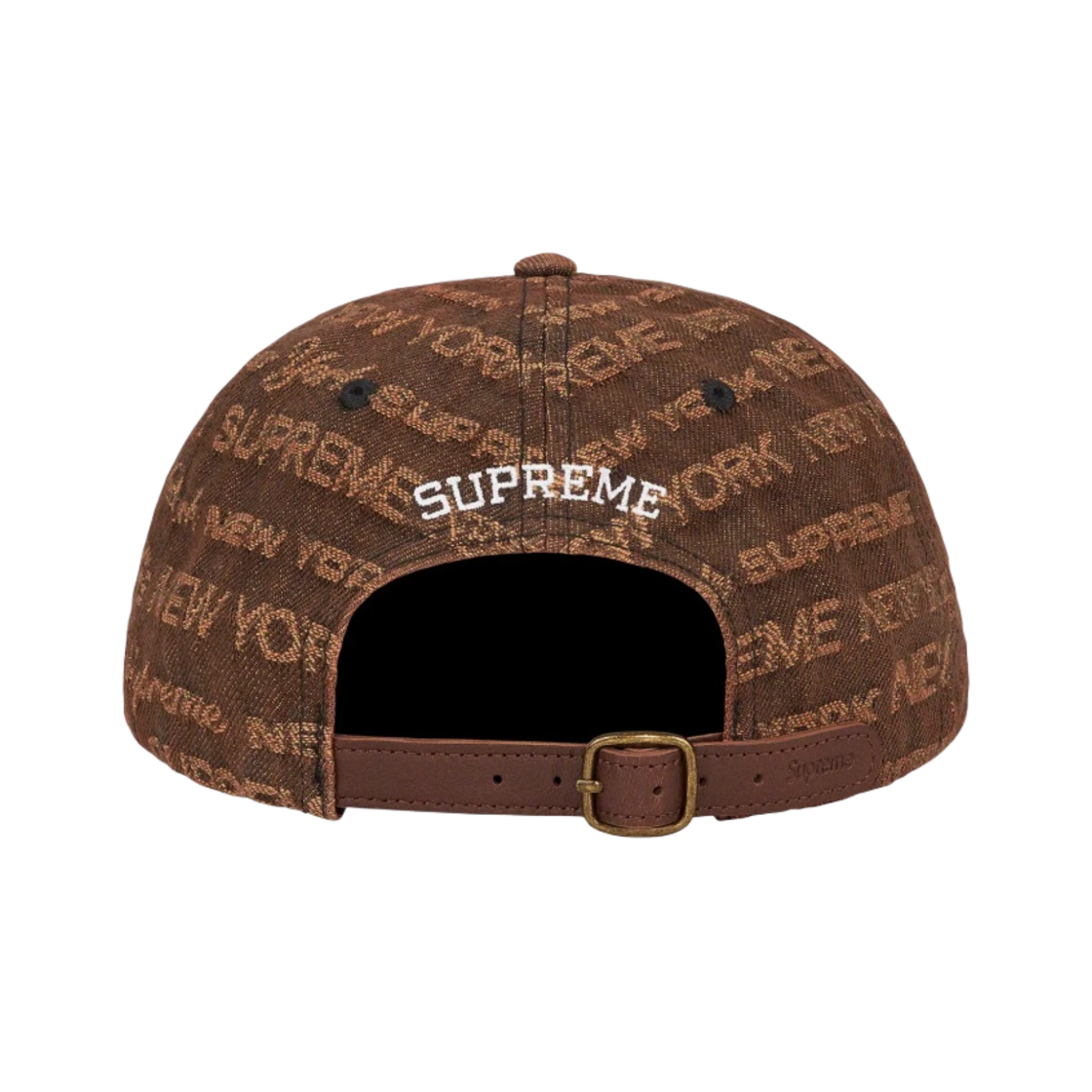 슈프림 멀티 타입 자카드 데님 6-패널 캡 브라운 - 22FW(Supreme Multi Type Jacquard Denim 6-Panel Brown - 22FW) - 2