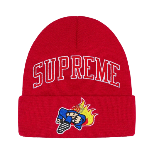Supreme Duck Down Music Beanie Red - 22FW