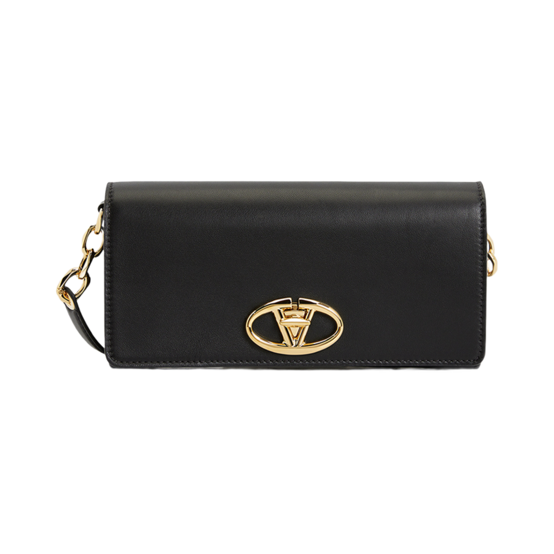 P0AD9ZFJ0NO Valentino V Logo Signature Cross Bag Black