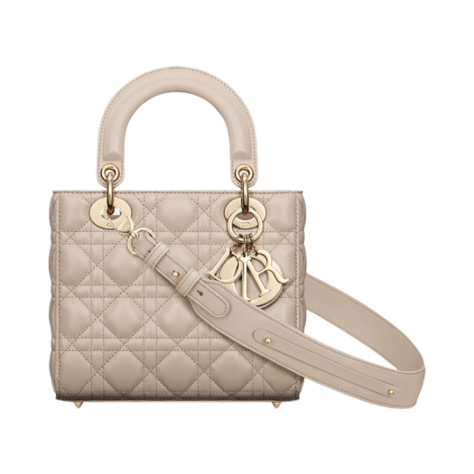 Dior Small Lady Bag My ABCDior Cannage Lambskin Caramel Beige
