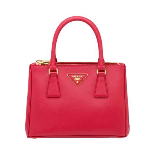 Prada Galleria Saffiano Leather Small Bag Fiery Red