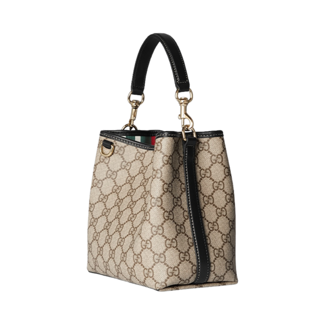 구찌 GG 엠블럼 미니 숄더백 블랙 에보니(Gucci GG Emblem Mini Shoulder Bag Black Ebony) - 2