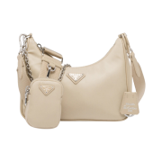 Prada Re-Edition 2005 Re-Nylon Shoulder Bag Desert Beige