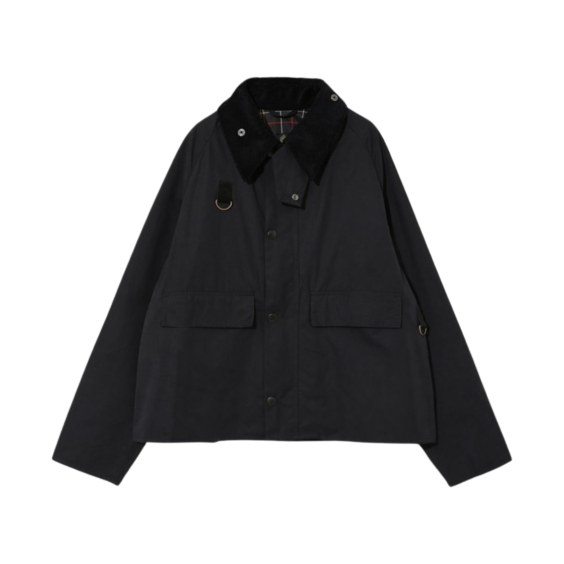 바버 캐주얼 피치드 스페이 논왁스 자켓 네이비