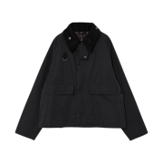 Barbour Casual Peached Spey Non-Wax Jacket Navy