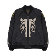 Vanson Bone Satin Jacket Black