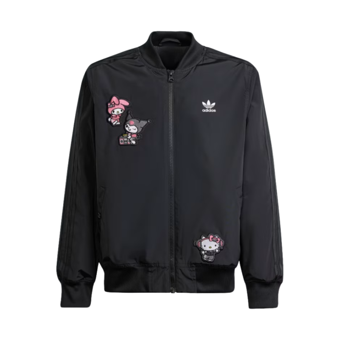 (키즈) 아디다스 x 헬로 키티 오리지널스 자켓 블랙 - KR 사이즈((Kids) Adidas x Hello Kitty Originals Jacket Black - KR Sizing)