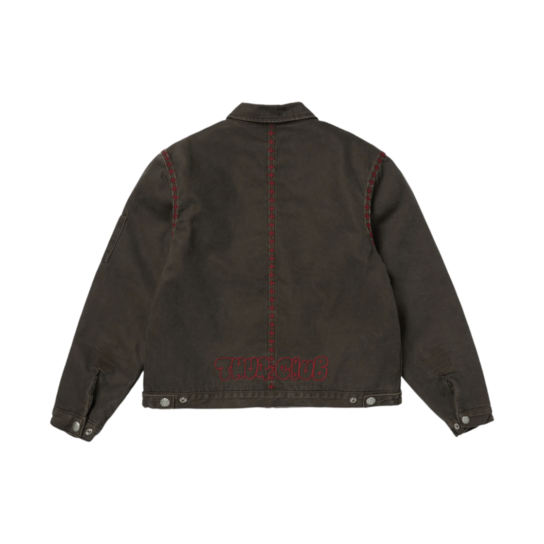 떠그 클럽 x 디키즈 크로스 스티치 아이젠하워 자켓 브라운(Thug Club x Dickies Cross Stitch Eisenhower Jacket Brown) - 2