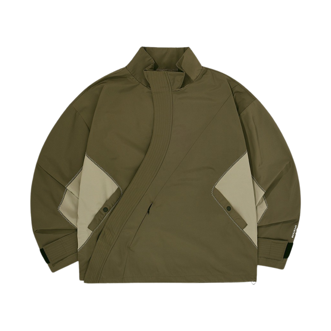 OYBCS1OU014KH OY Oblique Line Track Jacket Khaki - 대표 이미지 #1