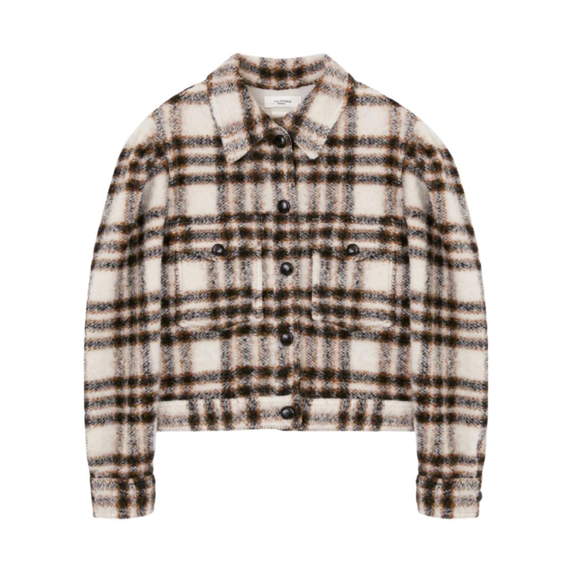 (W) 이자벨 마랑 레이코 체크 코트 에크루 - 22FW