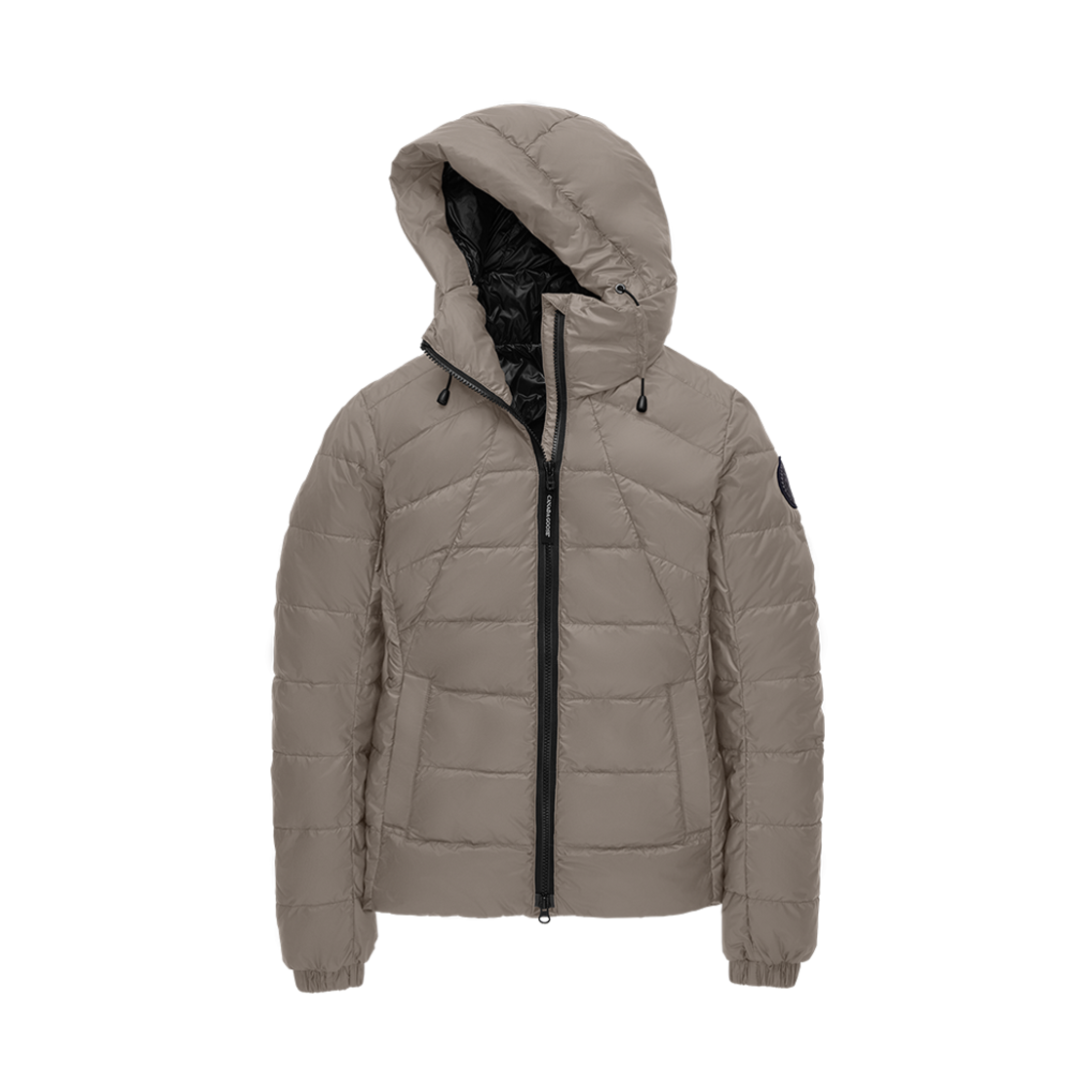 (W) 캐나다 구스 애보트 후디 블랙 라벨 윌로우 그레이((W) Canada Goose Abbott Hoody Black Label Willow Grey)