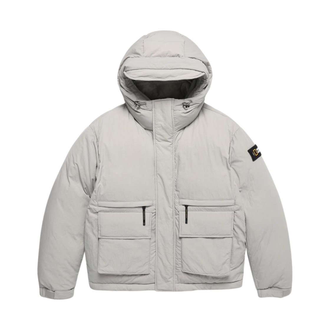N244UDW100 National Geographic Kuon Out Pocket Goose Down Jumper Ice Grey