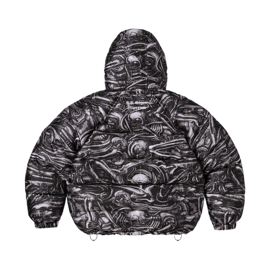 슈프림 H.R. 기거 자카드 다운 퍼퍼 자켓 블랙 - 23FW(Supreme H.R. Giger Jacquard Down Puffer Jacket Black - 23FW) - 2