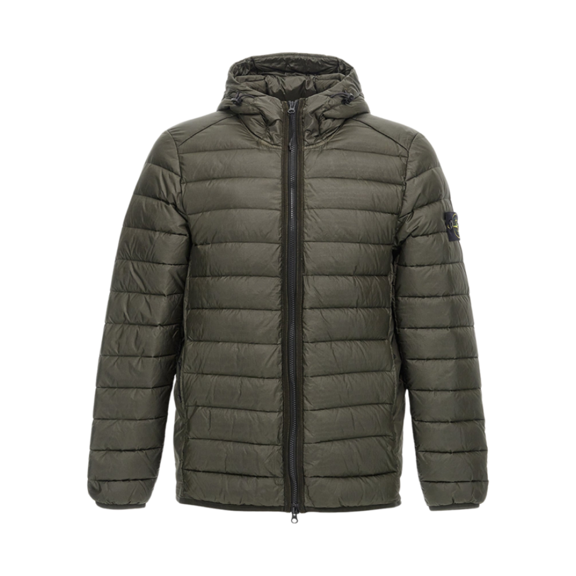 스톤 아일랜드 4100403 룸 우븐 체임버스 나일론 다운-TC 자켓 밀리터리 그린 - 25SS(Stone Island 4100403 Loom Woven Chambers Nylon Down-TC Jacket Military Green - 25SS)