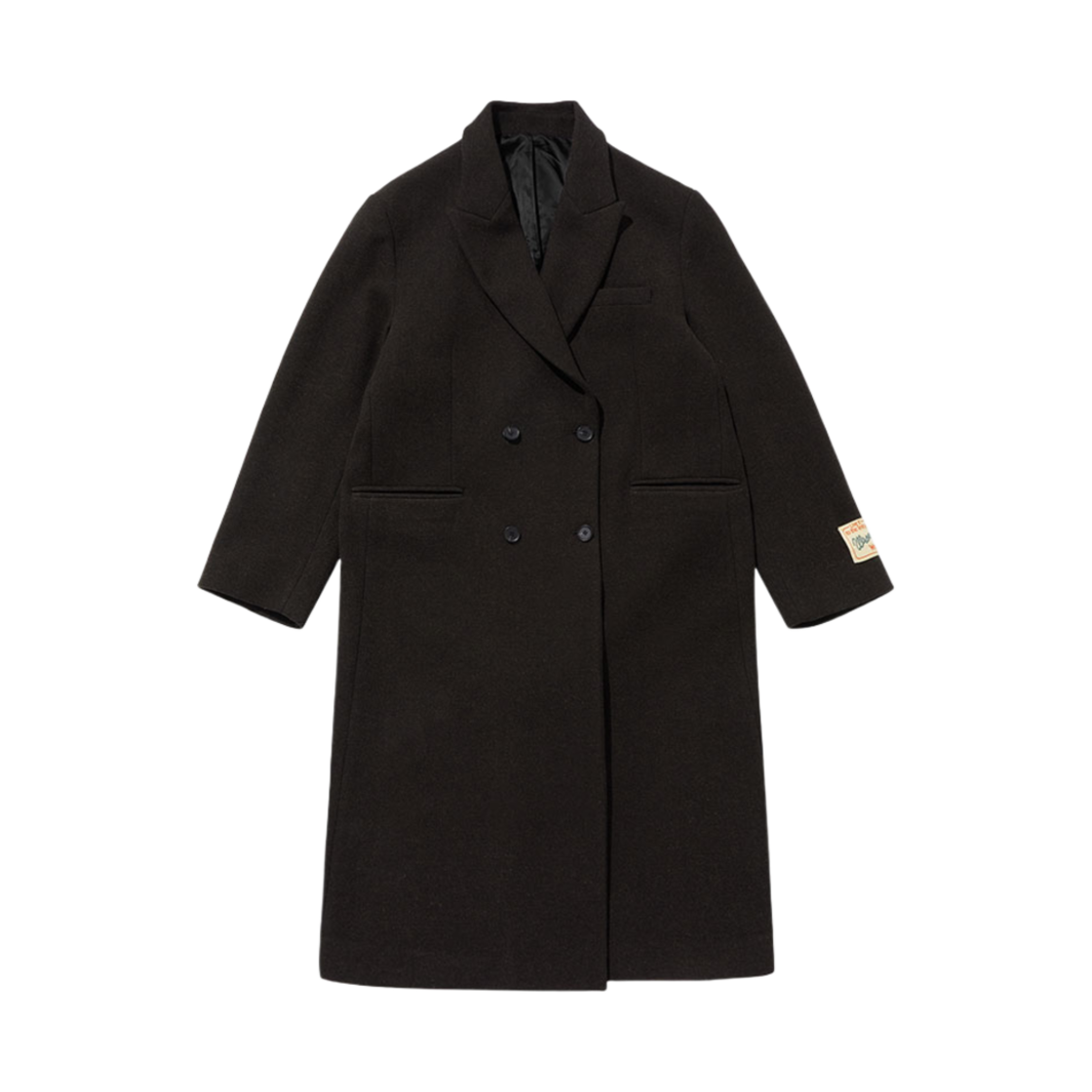 랭글러 울 더블 롱코트 브라운