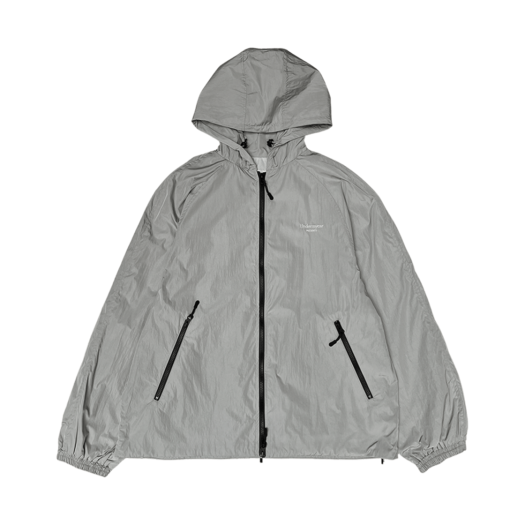 UMCM105GR Undermycar Mu.105 Anti Fxxking Logo Play Regular Fit Nylon Windbreaker Gray