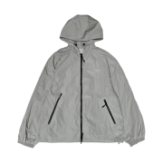 Undermycar Mu.105 Anti Fxxking Logo Play Regular Fit Nylon Windbreaker Gray