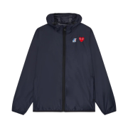 Play Comme des Garcons x K-Way Full Zip Jacket Navy