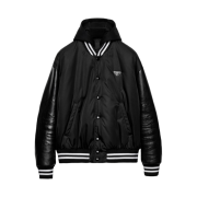 Prada Oversized Re-Nylon Bomber Jacket Black