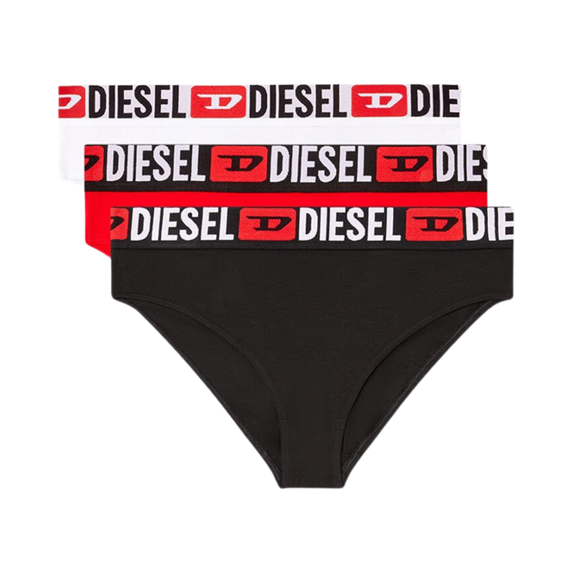 A175180NJAP-E6969 (W) Diesel Sam-D-Core Briefs Red Black White (3 Pack)
