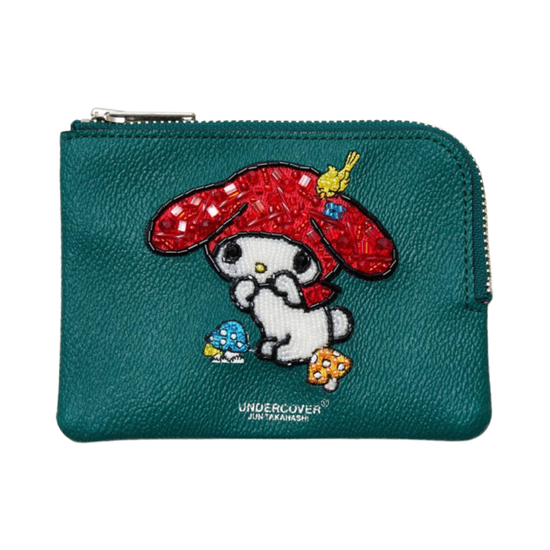 언더커버 x 산리오 UC2D8P02-2 마이 멜로디 PVC 올 오버 패턴 파우치 그린(Undercover x Sanrio UC2D8P02-2 My Melody PVC All-Over Pattern Pouch Green)