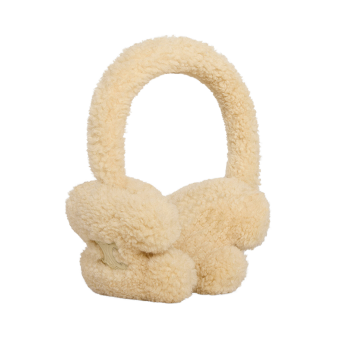 2AN01624Z-01VA Celine Earmuffs in Shearling Vanilla