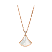 Bulgari Divas Dream Necklace Rose Gold Mother of Pearl Diamond