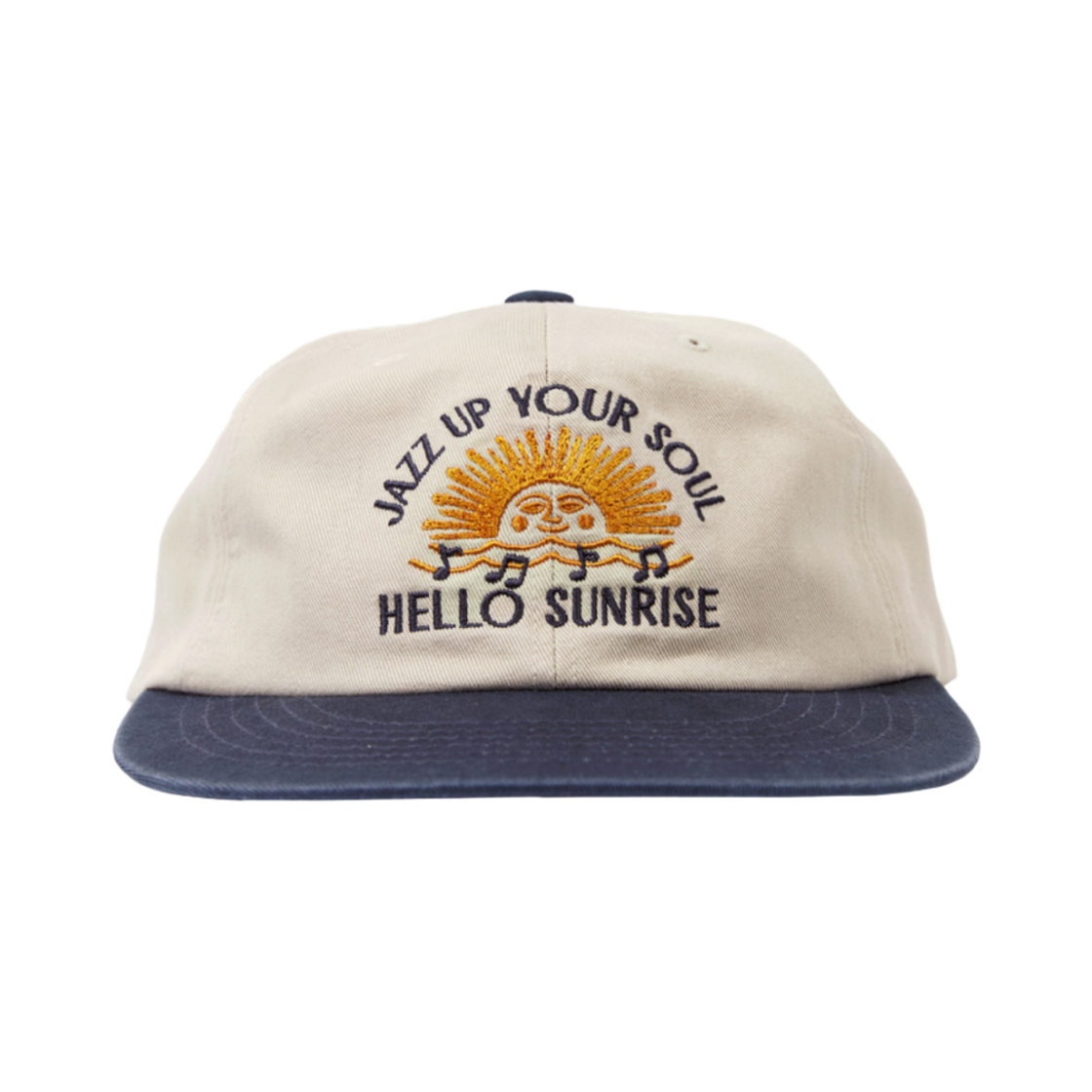 서울재즈페스티벌 X 헬로선라이즈 6패널 캡 베이지 & 네이비(SJF x Hello Sunrise 6 Panel Cap Beige & Navy)