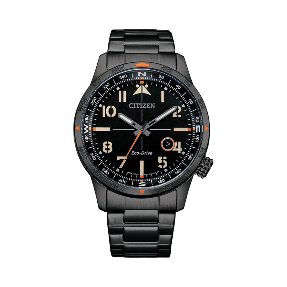 시티즌 에코드라이브 43mm 스테인리스 스틸 블랙 이온 실버(Citizen Eco-Drive 43mm Stainless Steel Black Ion Black) - 1