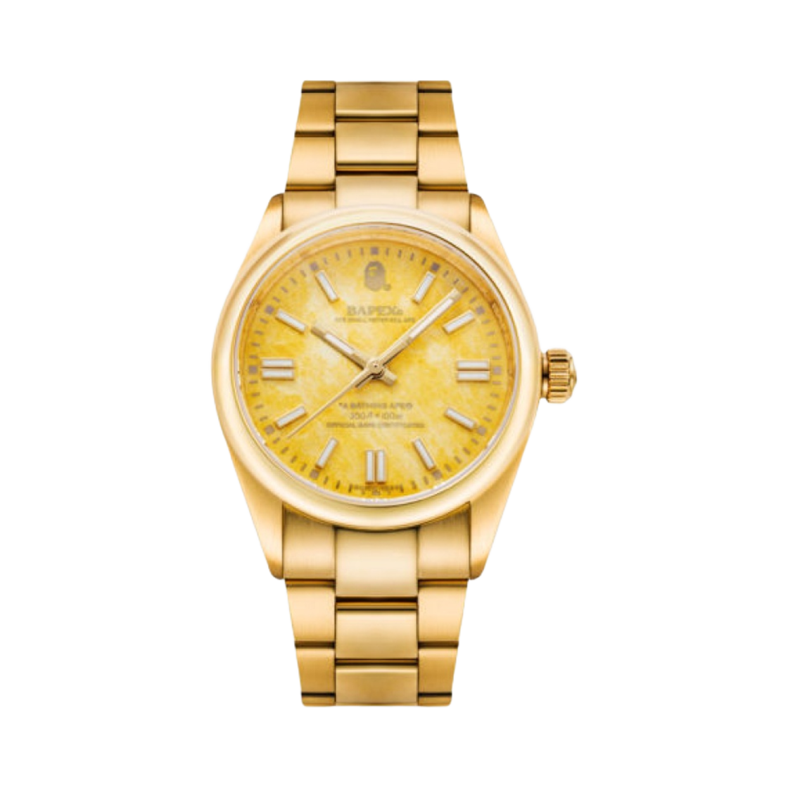 - BAPE Type 7 Bapex Watch Gold Yellow