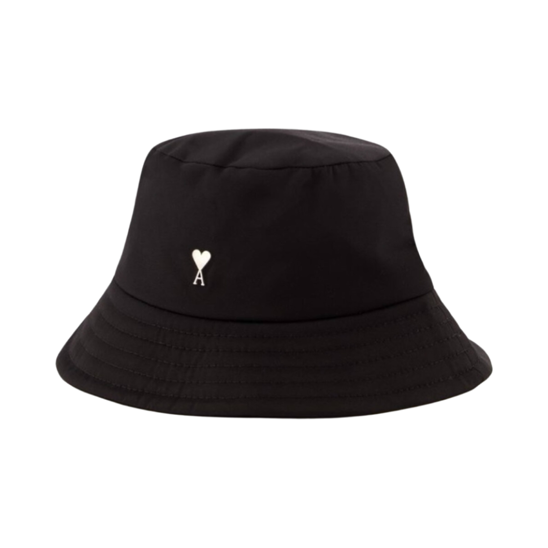 UHA241-PA0007-001 AMI de Coeur Stud Bucket Hat Black