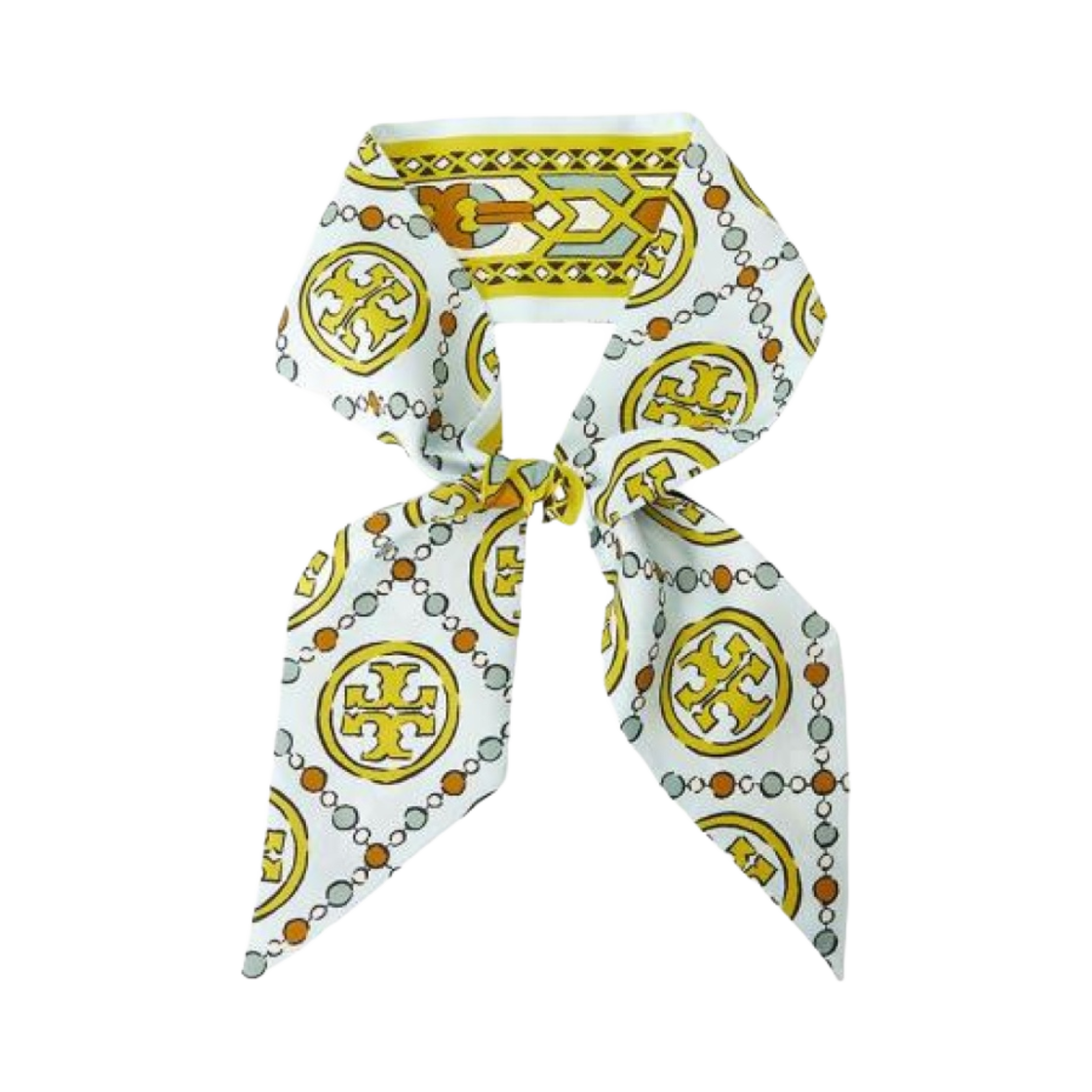 (W) 토리버치 T 모노그램 리본 타이 데코 T 모노그램 라이트 블루((W) Tory Burch T Monogram Ribbon Tie Deco T Monogram Light Blue) - 1