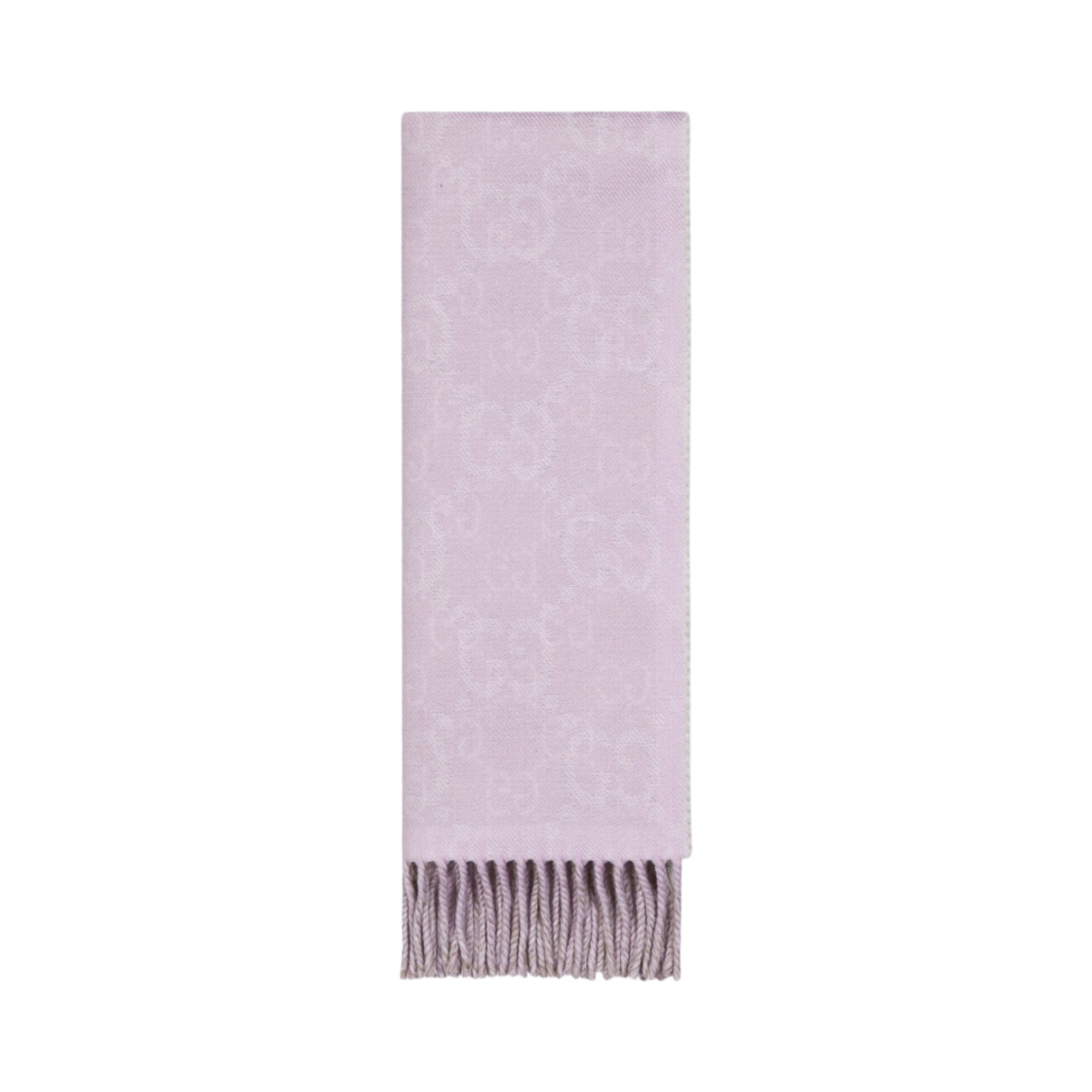 (W) 구찌 GG 울 스카프 베이지 라일락((W) Gucci GG Wool Scarf Beige Lilac) - 1