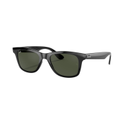 Ray-Ban RB4640 Polished Black Frame Green Lenses High Bridge Fit