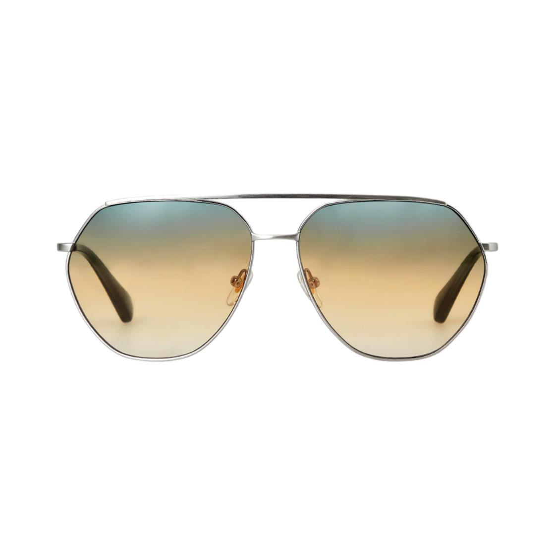 1278075001 COS x Linda Farrow Skyline Aviator Sunglasse Ombre Silver