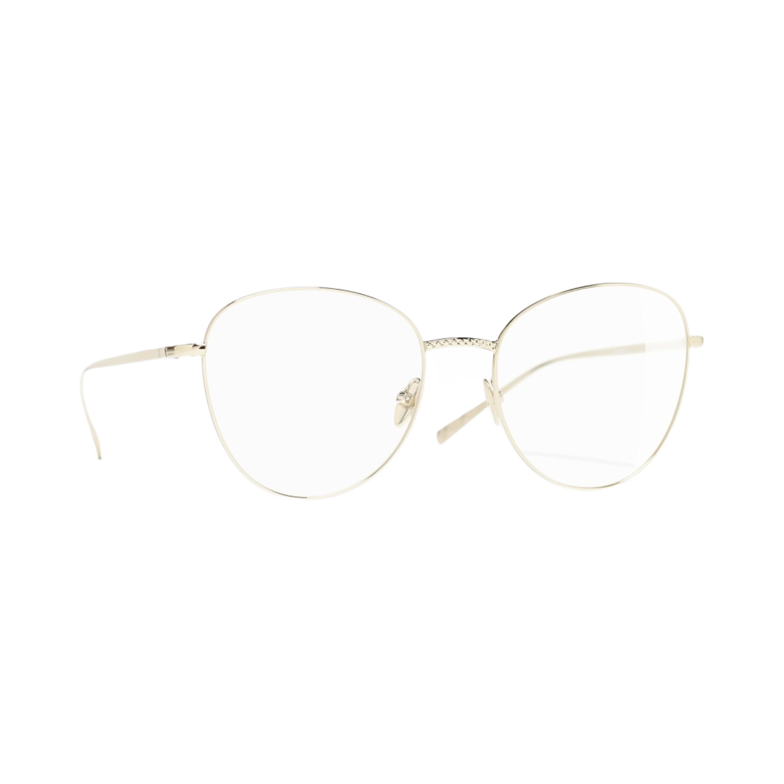 샤넬 프레임 메탈 & 골드(Chanel Round Eyeglasses Acetate & Gold) - 2