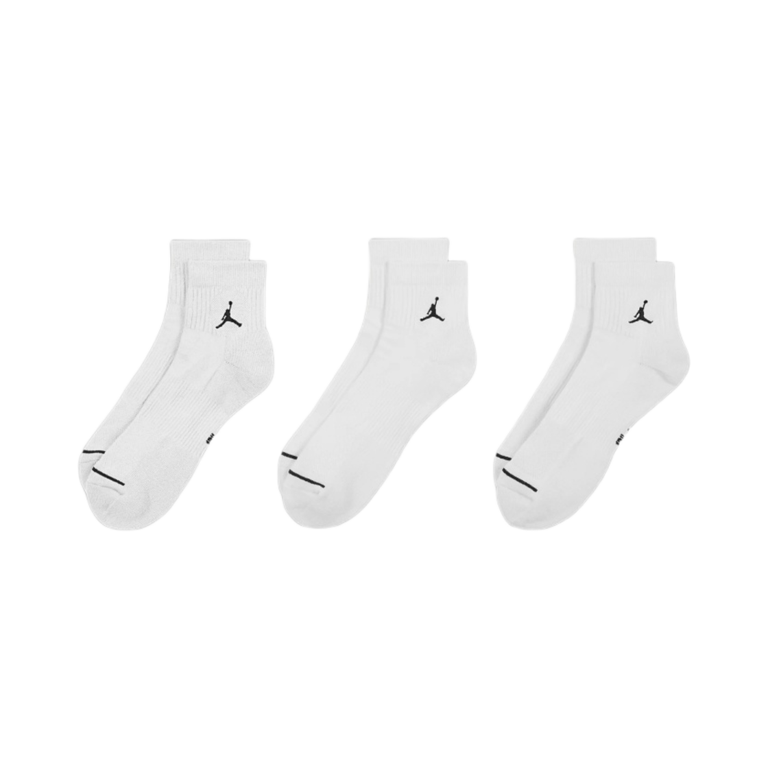 조던 에브리데이 앵클 삭스 화이트 (3개입/국내 정식 발매 제품)(Jordan Everyday Ankle Socks White (3 Pack/Korean Ver.))