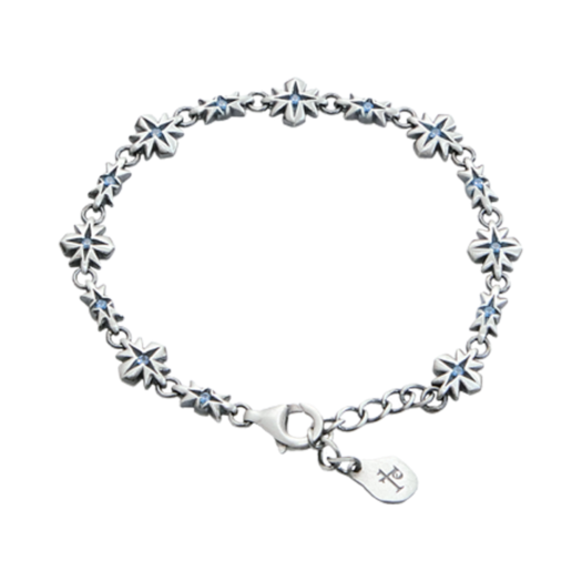 PL5OJE6701L0 [프리오더] Polyteru 925 Silver Bracelet 003 Aqua Cross