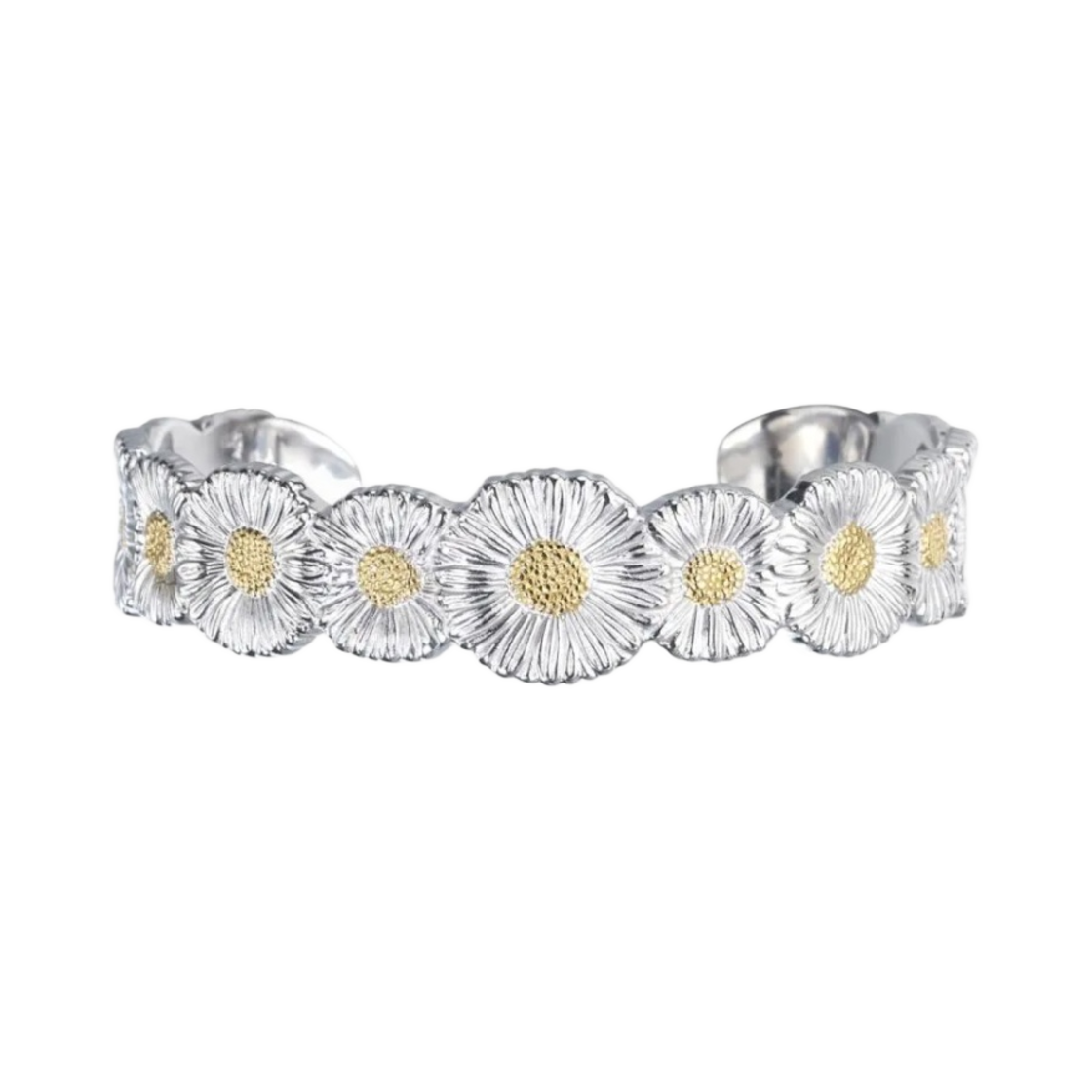 JAGBRA013552 Buccellati Blossoms Daisy Bracelet Vermeil Sterling Silver