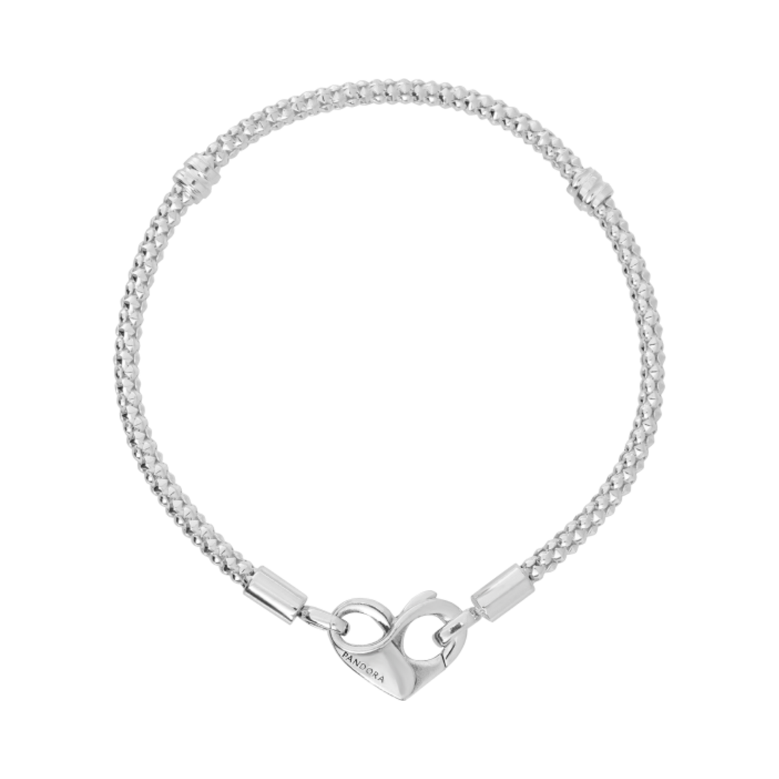 (W) 판도라 모먼트 스터드 체인 브레이슬릿 스털링 실버((W) Pandora Moments Studded Chain Bracelet Sterling Silver)