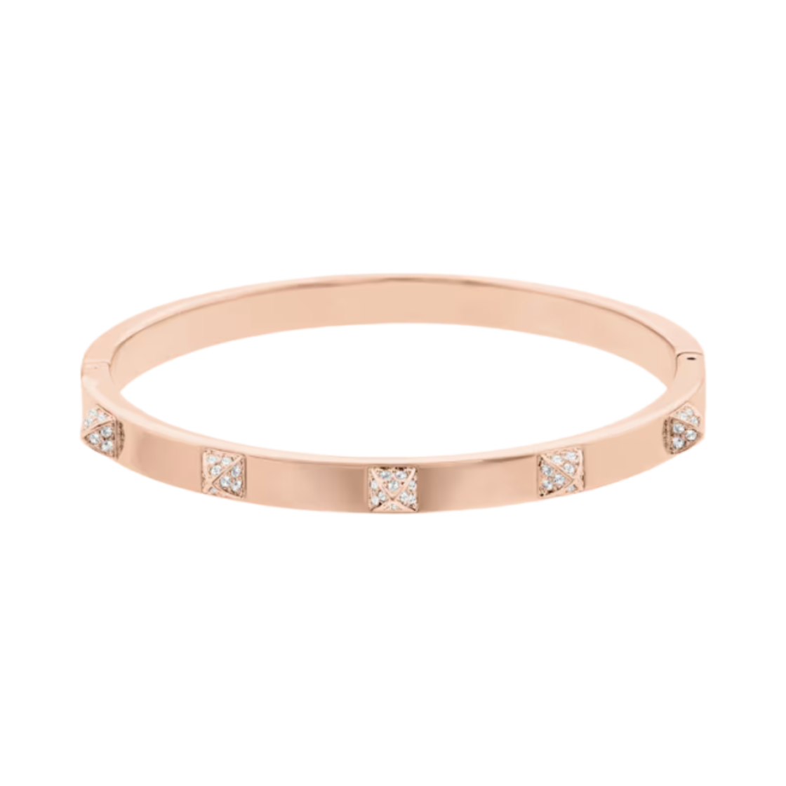 (W) 스와로브스키 덱스테라 뱅글 화이트 로즈 골드톤 피니시((W) Swarovski Dextera Bangle White Rose Gold Tone Finish)