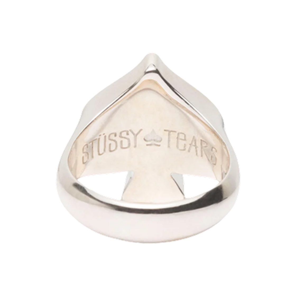 스투시 x 데님 티어스 스페이드 링 실버 | Stussy | KREAM