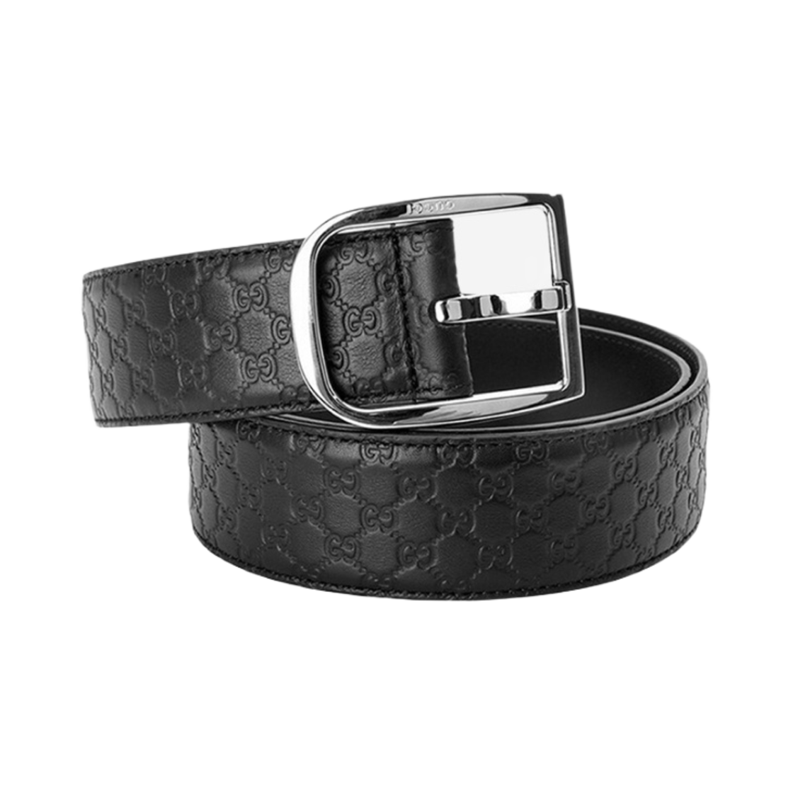 449716-BMJ0N-1000 Gucci Sssima Leather Belt Black