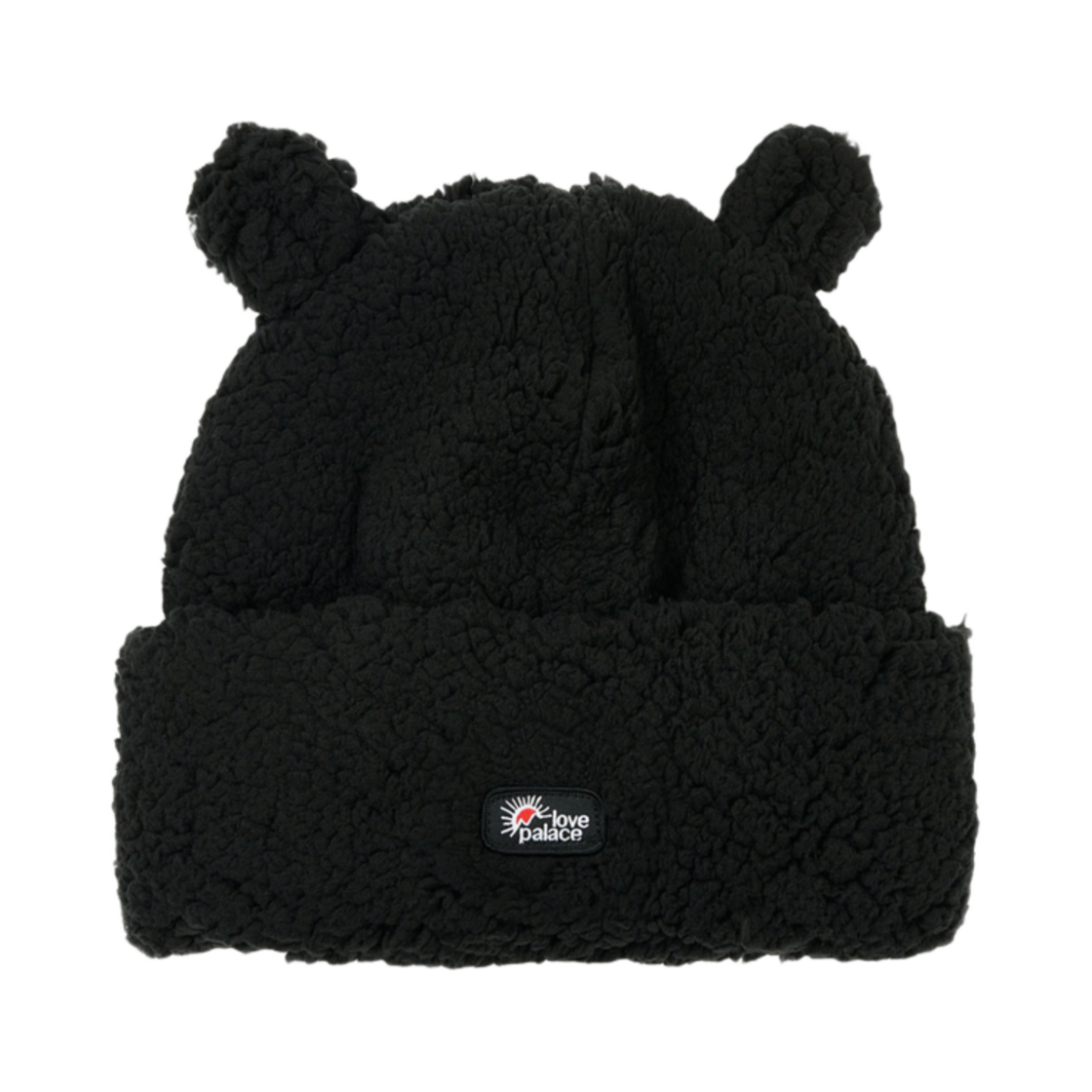 - Palace Love Palace Fuzzy Ears Beanie Black - 24FW