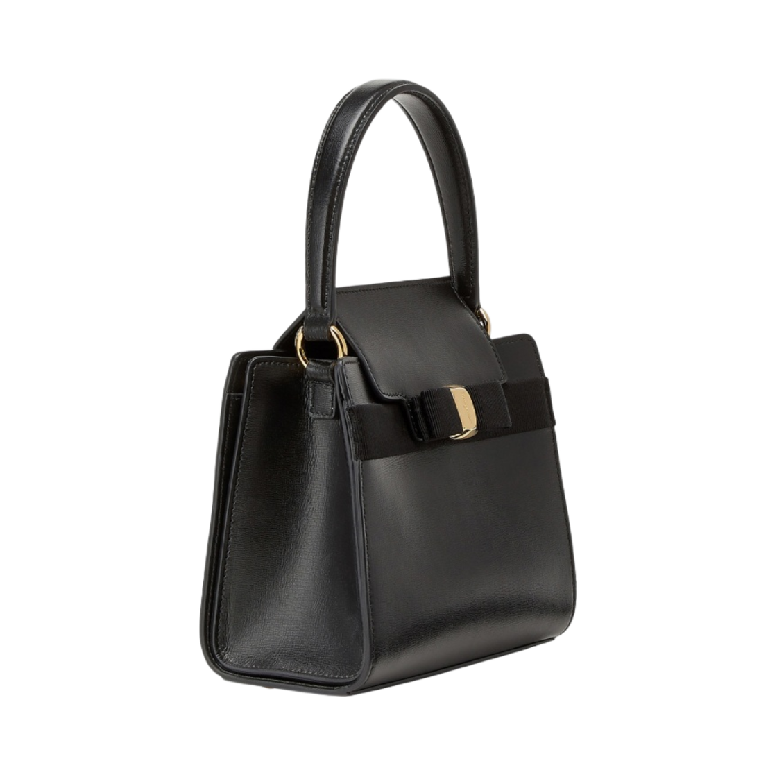 페라가모 스몰 바라 보우 핸드백 블랙(Ferragamo Small Vara Bow Handbag Black) - 2