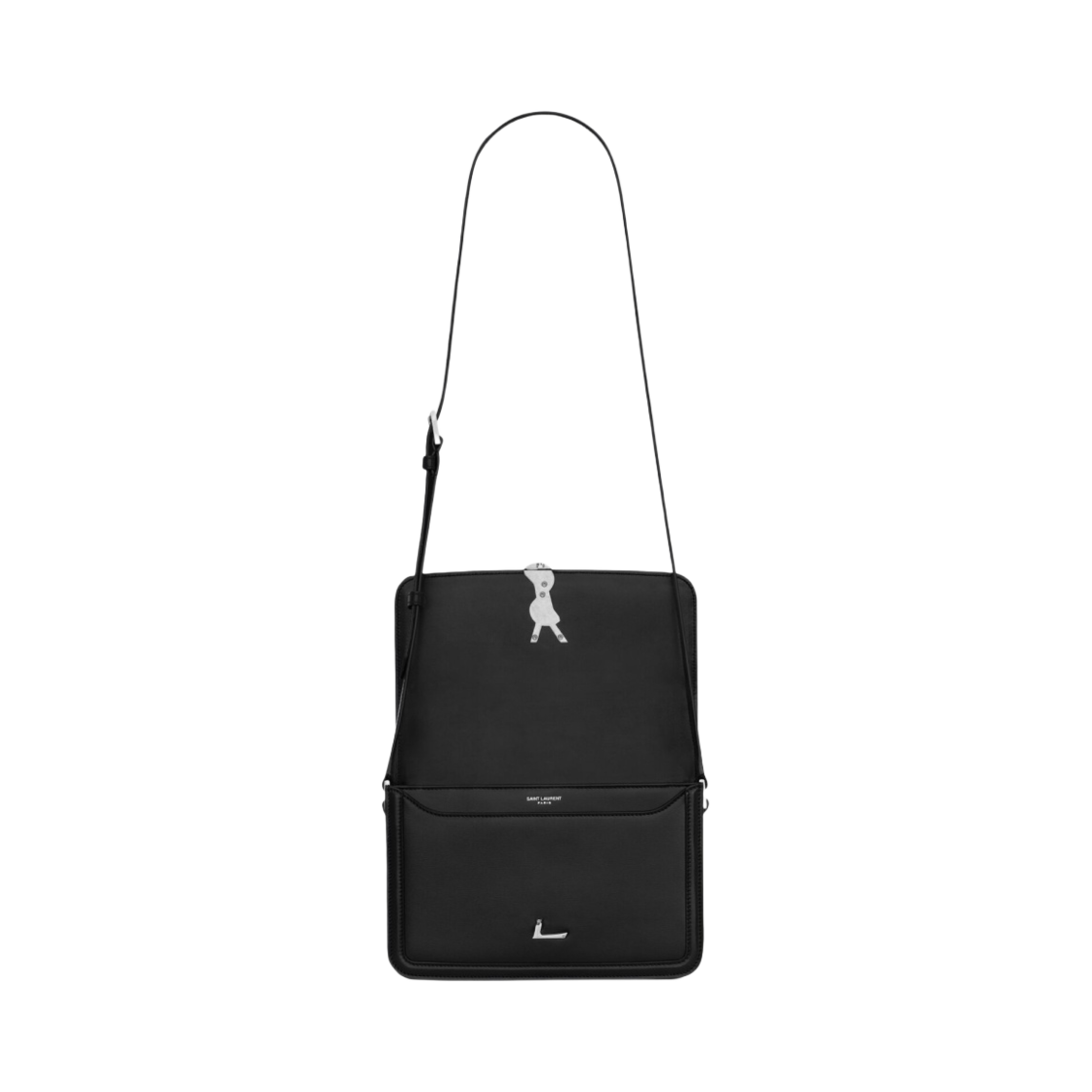 생로랑 스무스 레더 솔페리노 미디움 사첼백 블랙(Saint Laurent Solferino Medium Satchel Bag in Smooth Leather Black) - 4