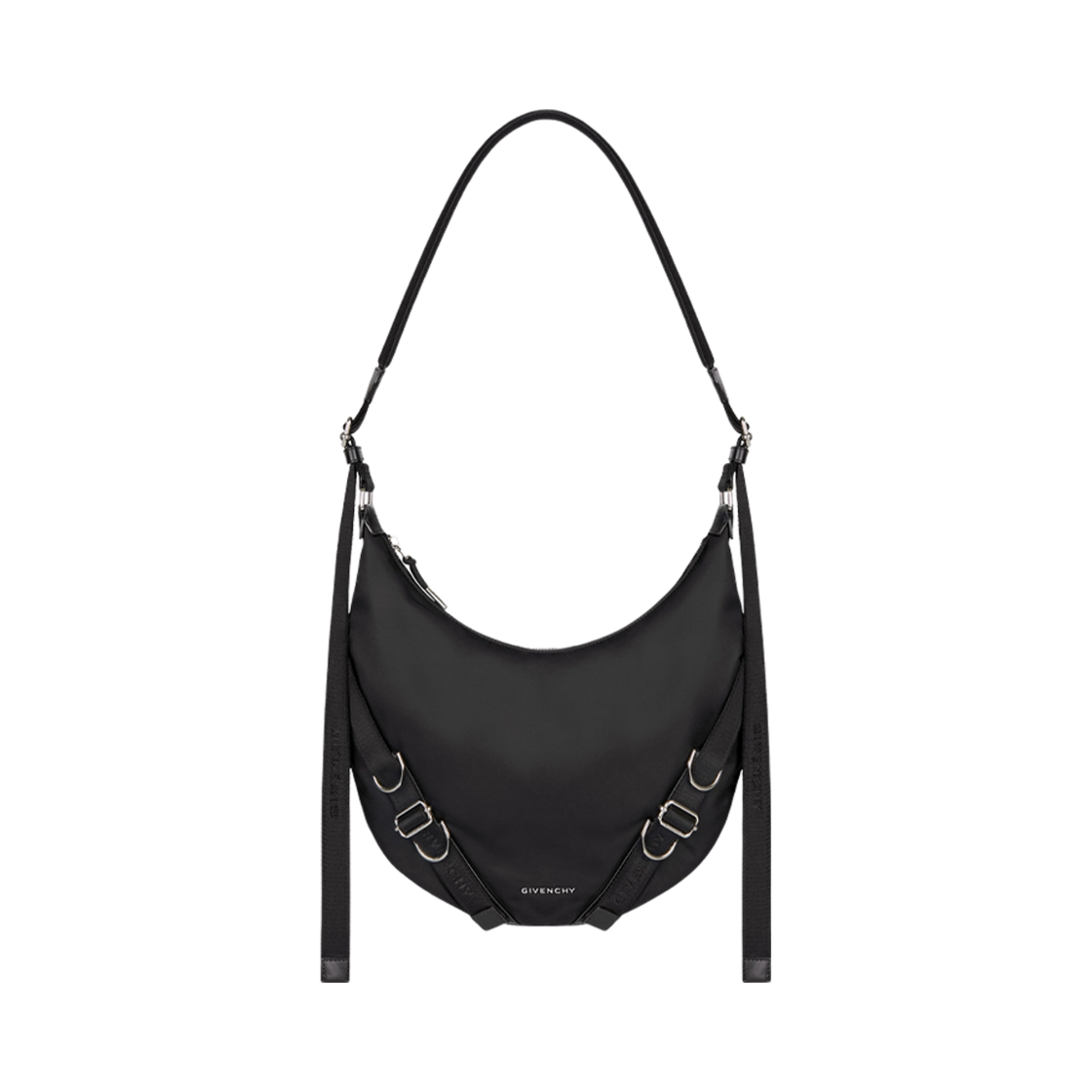 BK50D0K1JE-001 Givenchy Voyou Nylon Crossbody Bag Black