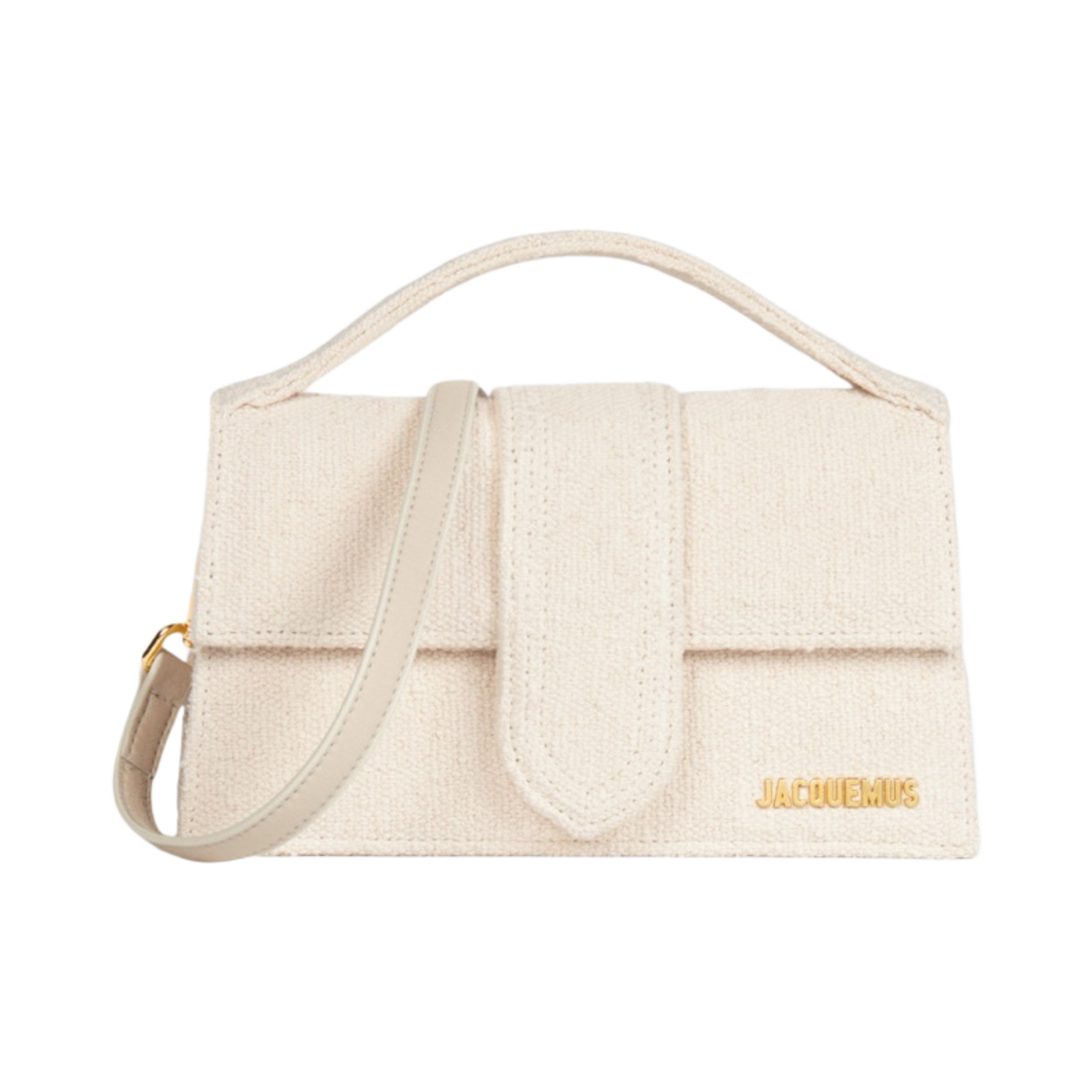 자크뮈스 르 그랜드 밤비노 크로스바디 플랩백 오프 화이트(Jacquemus Le Grand Bambino Crossbody Flap Bag Off White) - 1