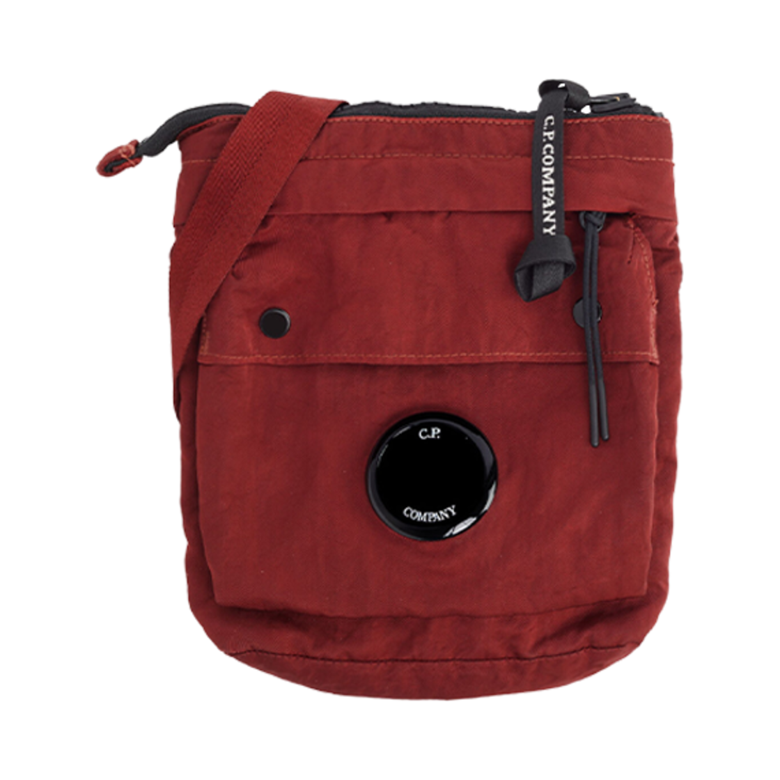C.P. 컴퍼니 나일론 B 크로스바디 파우치 케첩 레드 - 23FW(C.P. Company Nylon B Crossbody Pouch Ketchup Red - 23FW) - 1