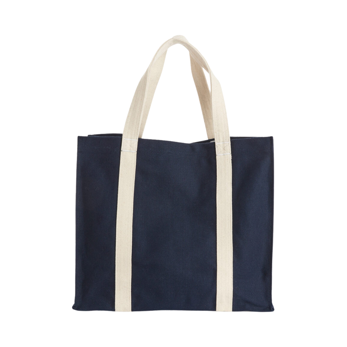 아르켓 스트럭처 토트백 다크 블루 화이트(Arket Structured Tote Bag Dark Blue White)